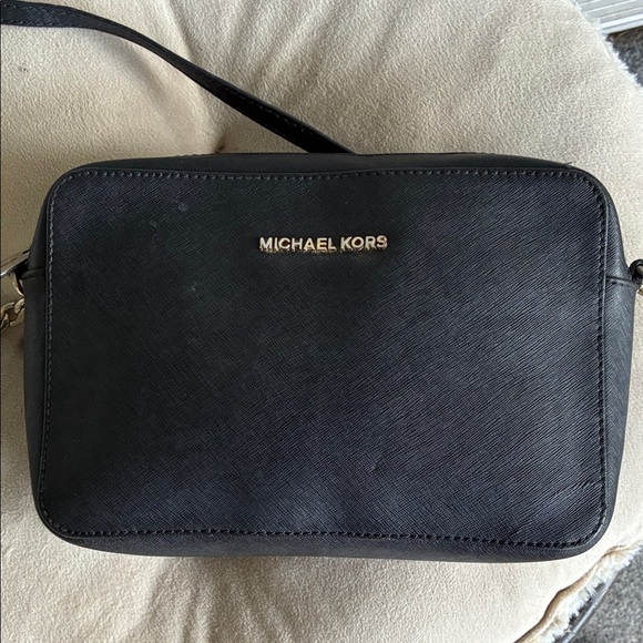 Michael Kors Black Messenger Bag - Picture 1 of 6